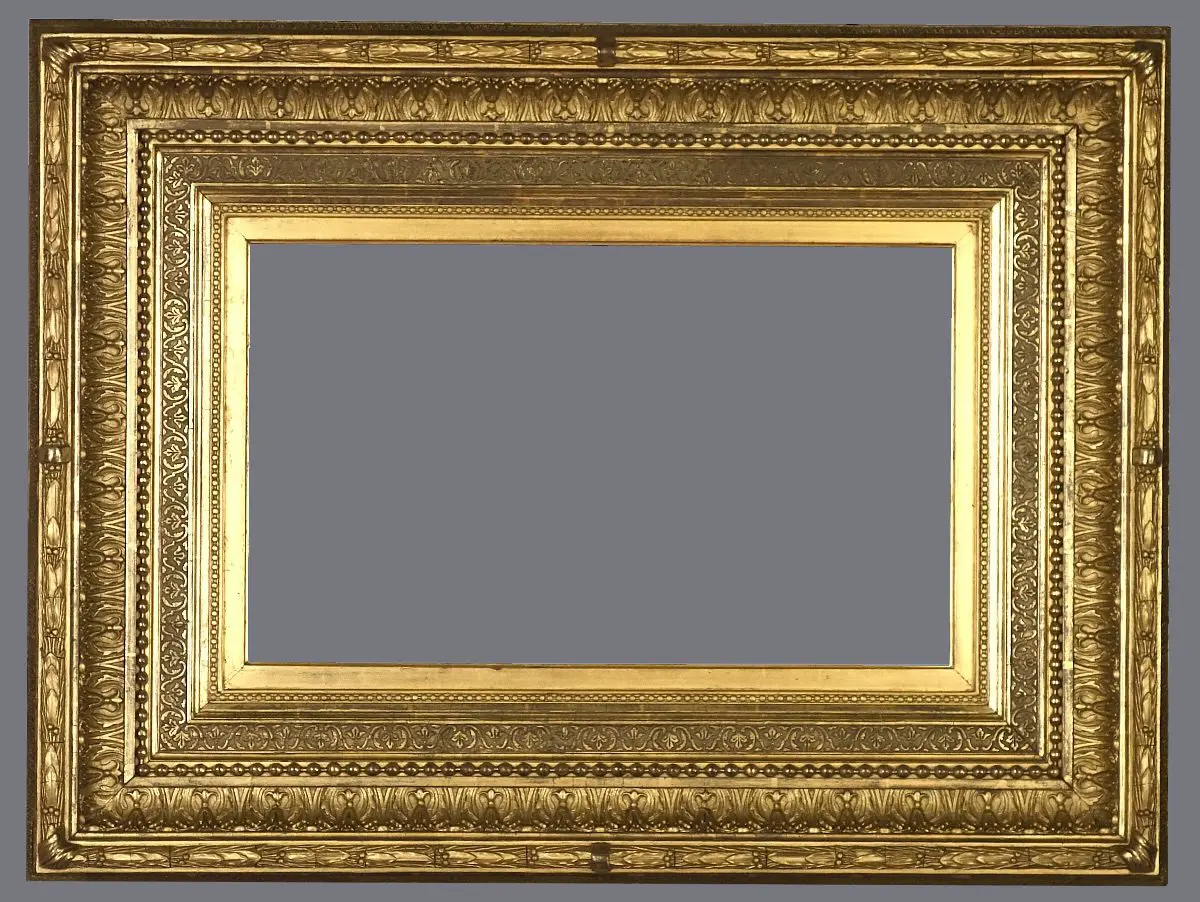 Restored antique wooden frame